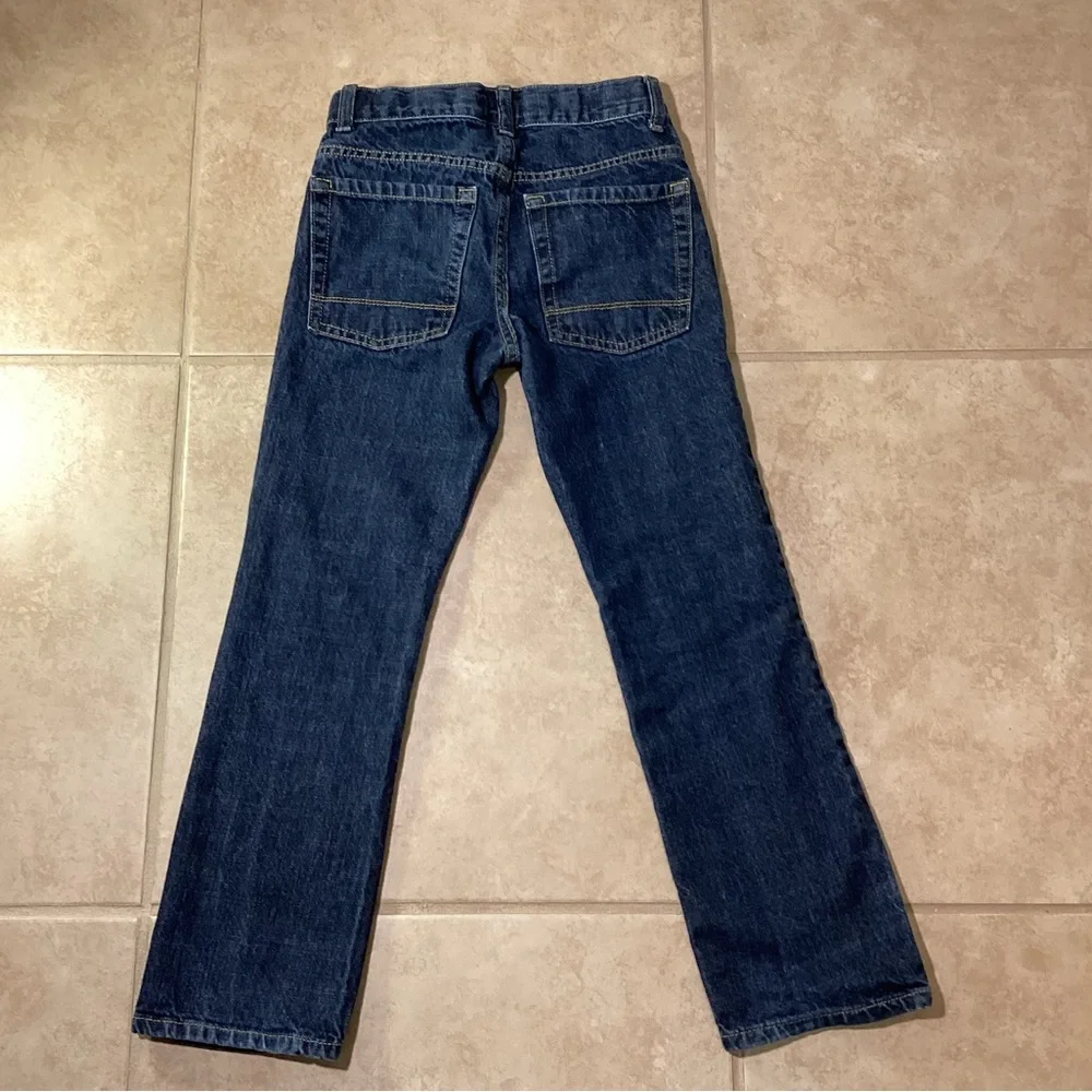 Old Navy Super Skinny Dark Denim Jeans Boys Size 8 Adjustable Waist